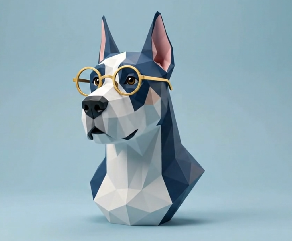 Big Doge Software Origami Mascot